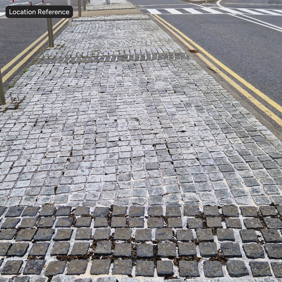 Dirty Worn Square Cobblestone Texture