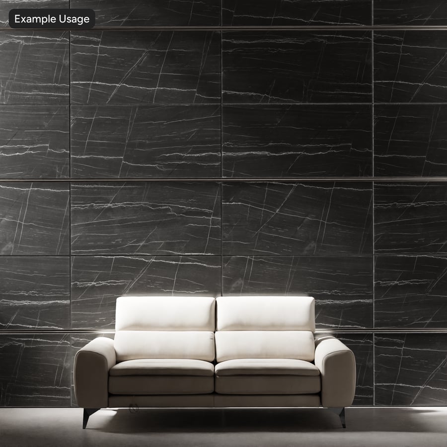 Texture per pareti in piastrelle di marmo lucido, Onice nero