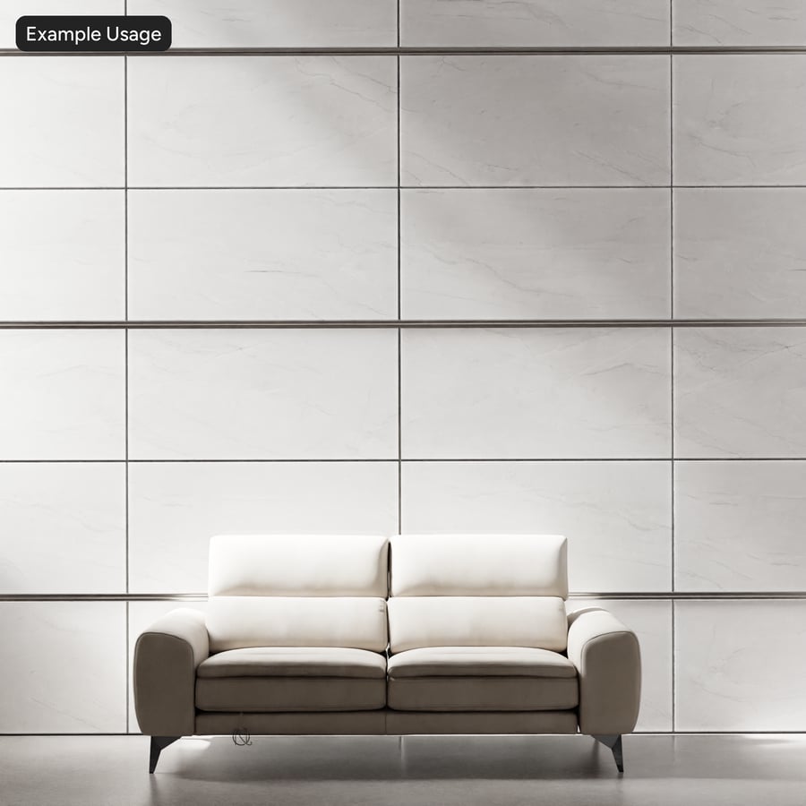 Polished Carrara Marble Tile Wall Texture, White