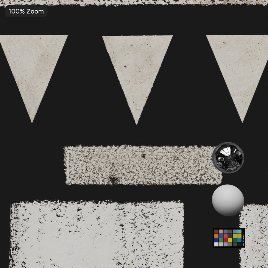 Road Markings Atlas Decal Texture, White