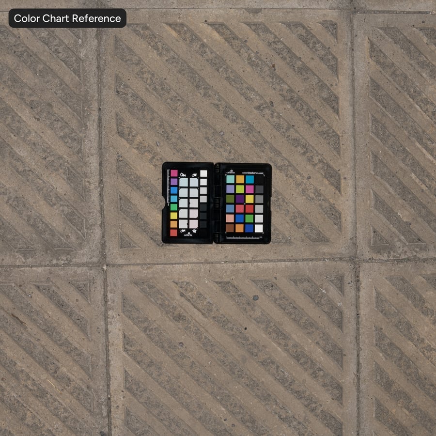 Diagonal Grooved Concrete Paver Texture