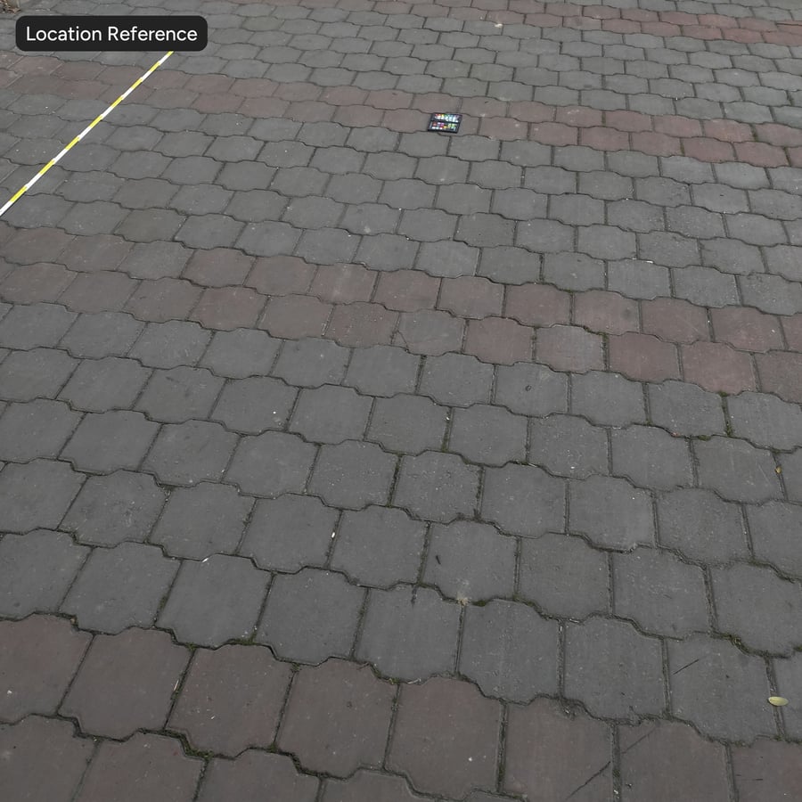Kilitli Beton Parke Dokusu, Çizgili Kırmızı Gri