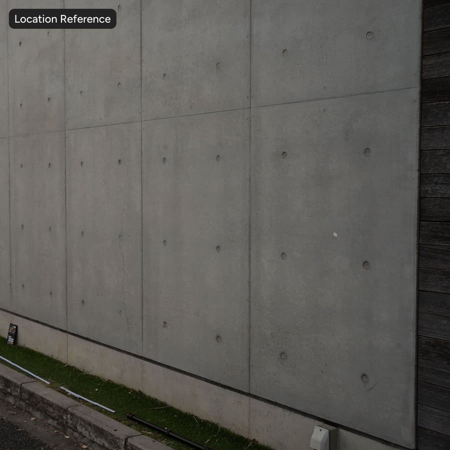 Bağlantı Delikli Çatlak Panel Beton Duvar Dokusu
