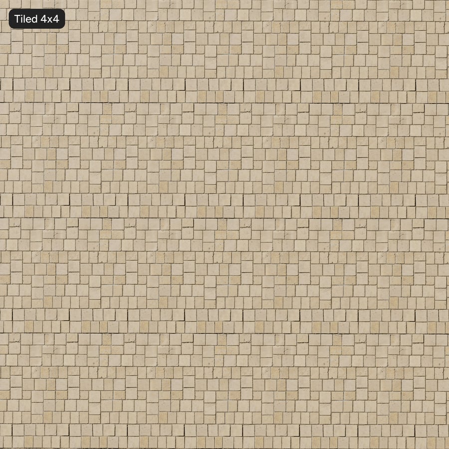 Pavimentazione quadrata irregolare, beige