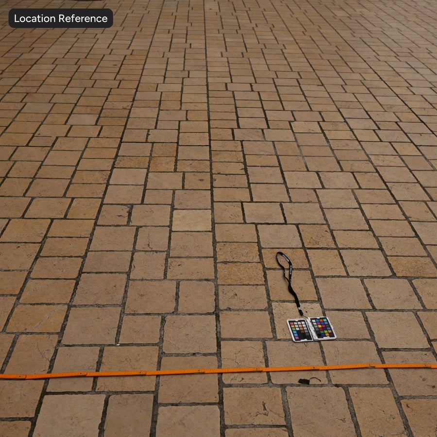 Pavimentazione quadrata irregolare, beige