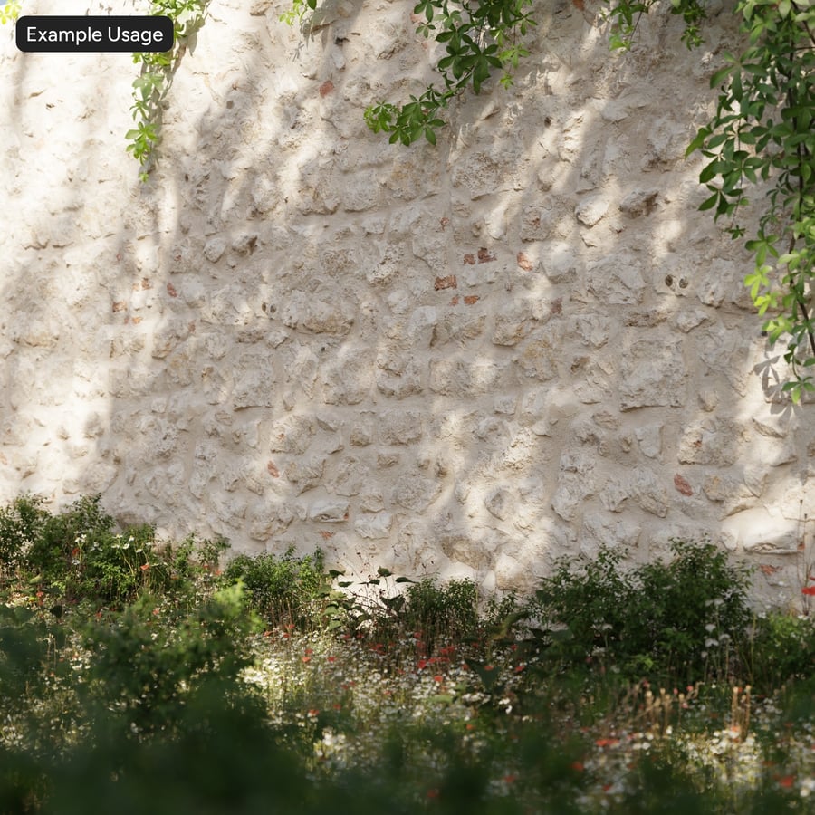 Old Rubble Stone Wall Texture