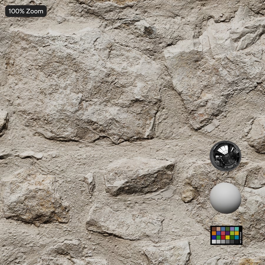 Old Rubble Stone Wall Texture