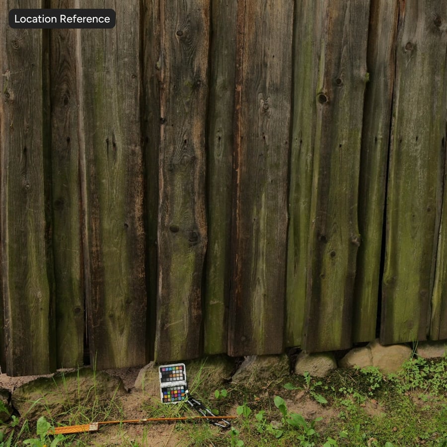 Mossy Live Edge Wood Siding Wall Texture