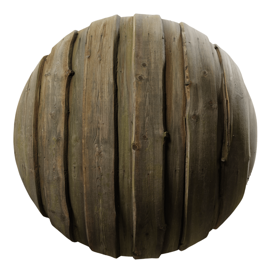 Mossy Live Edge Wood Siding Wall Texture