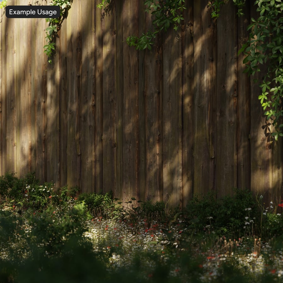 Mossy Live Edge Wood Siding Wall Texture