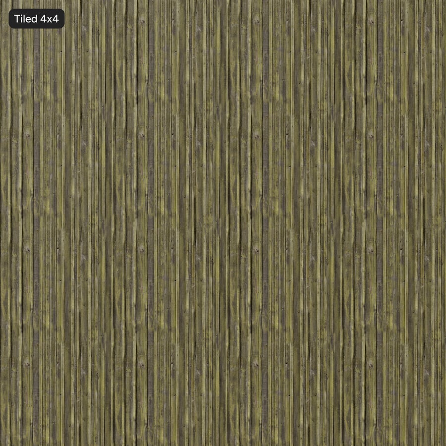 Mossy Vertical Wood Board Staket Textur