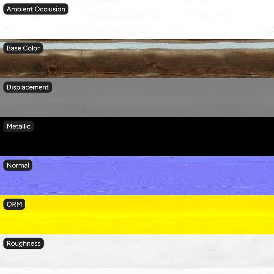 모르타르 목재 통나무 사이딩 벽 텍스처