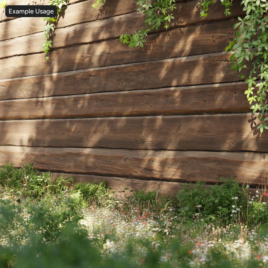 Houten Log Siding Muurtextuur
