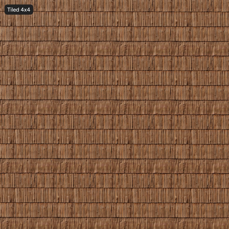 Textura de telhado de madeira Aged Shakes