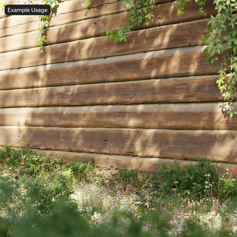 Wood Log Siding Wall Texture