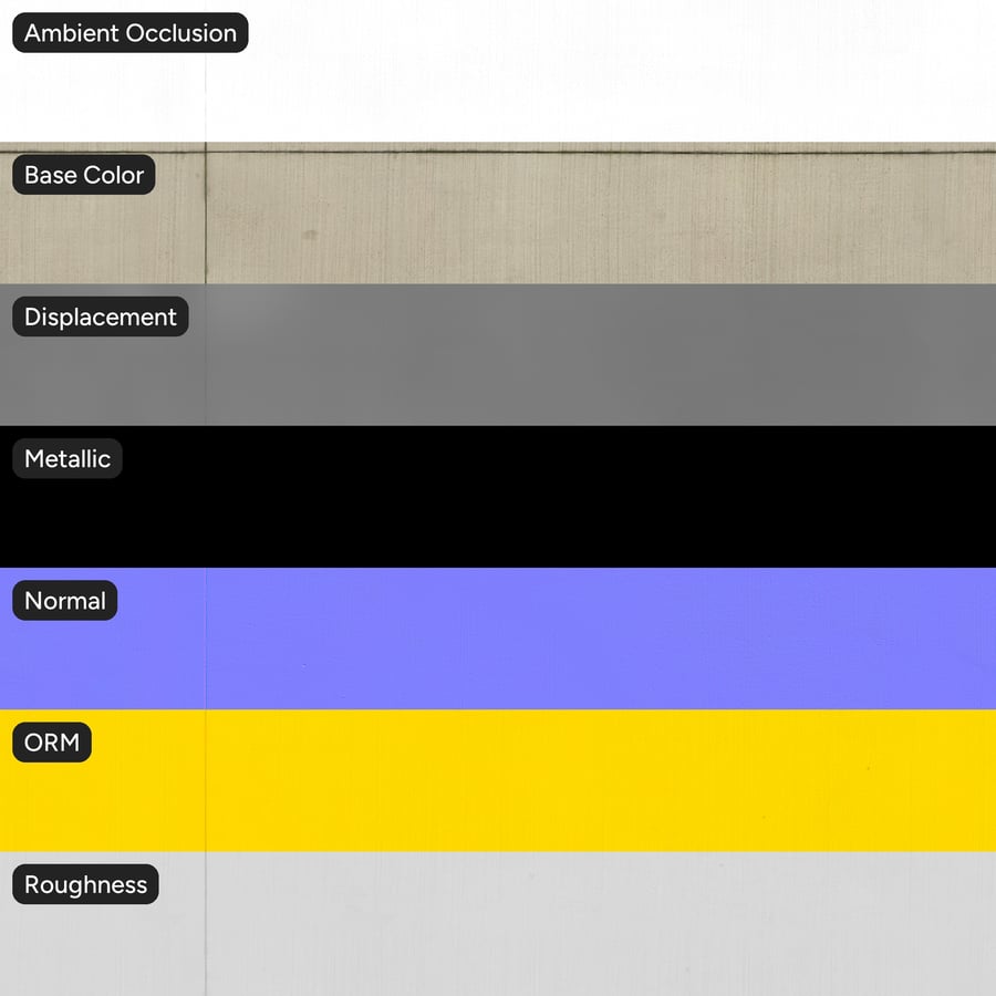Bezemafwerking betonnen wandtextuur