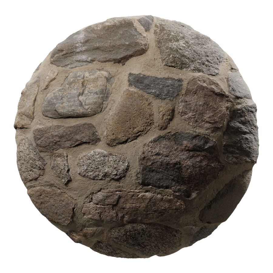 Dirty Rubble Stone Wall Texture