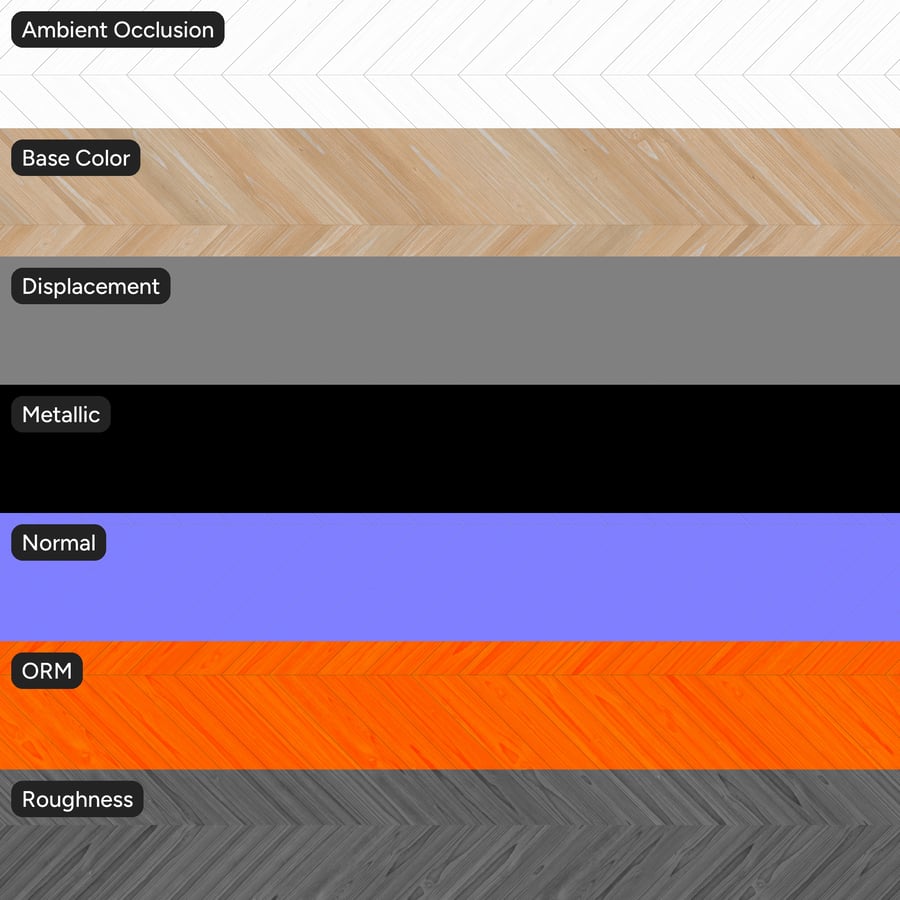 Chevron Wood Floor Texture, Light
