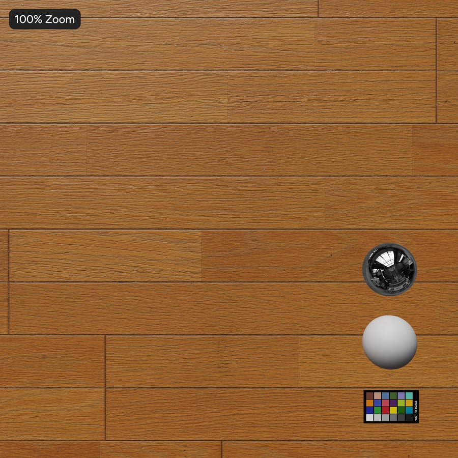 Staggered Oak Wood Floor Texture, Natural