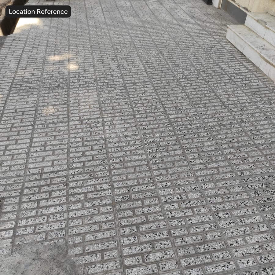 Textura de acera de hormigón con árido antideslizante