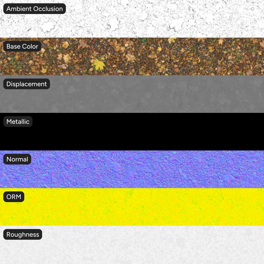 Herbstblätter auf Dreck Textur