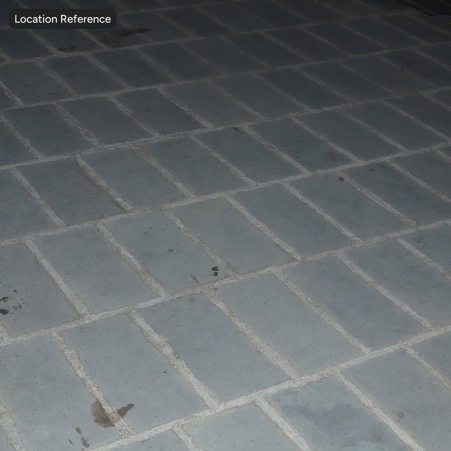 Tekstura płytki betonowej Messy, niebieska