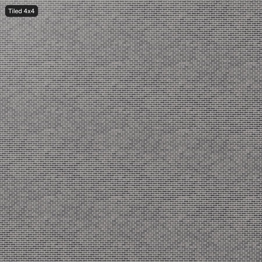 Faux Smooth Running Bond Brick Wall Texture, Grau
