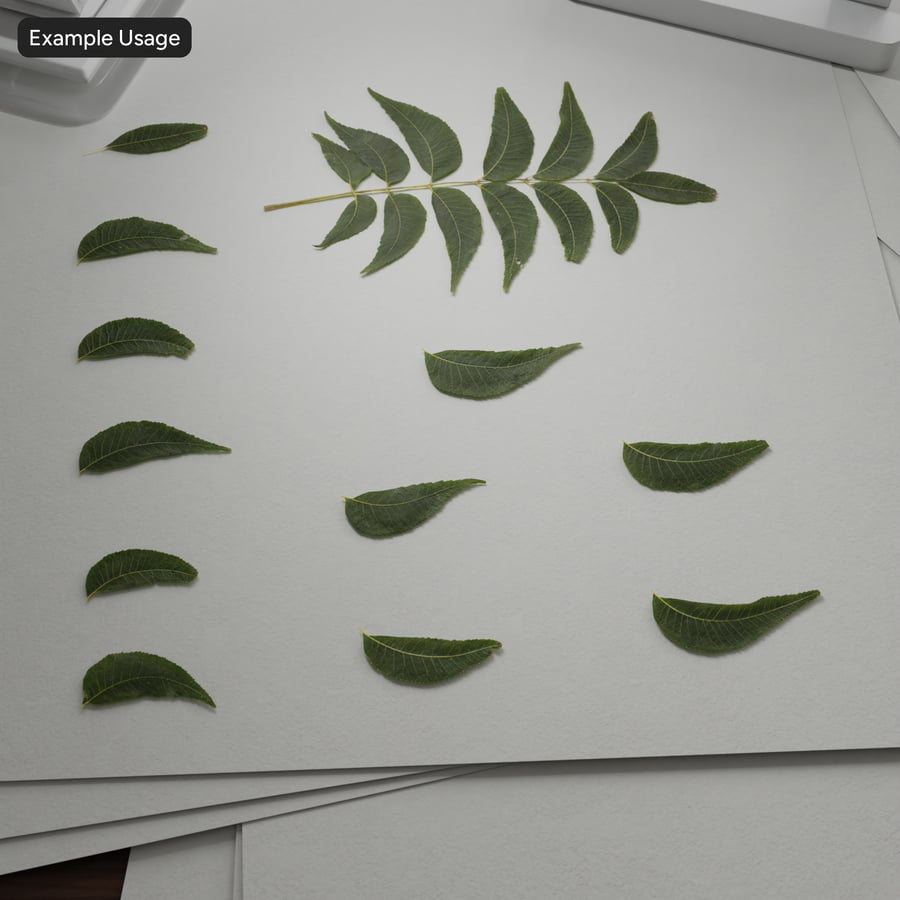Pecan Leaves Texture Atlas