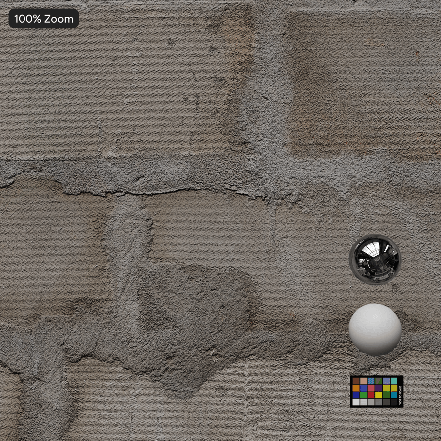 Rough Mortared Grooved Concrete Block Wall Texture
