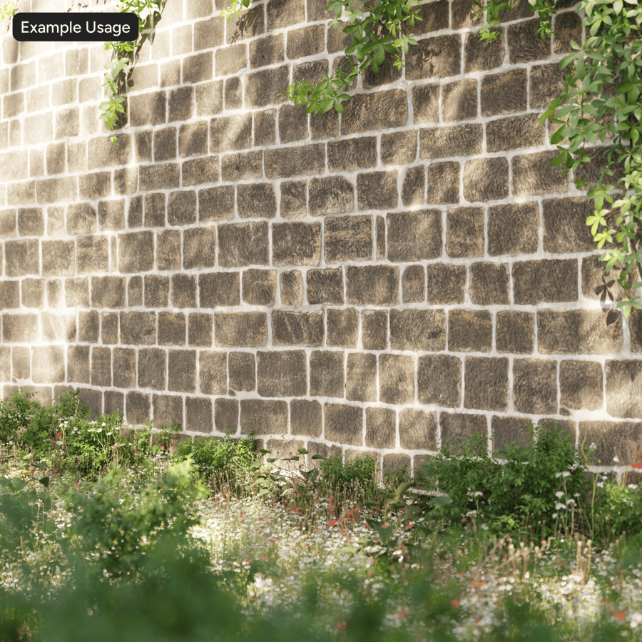 Texture murale in blocchi di pietra da corsa con effetto mortifero