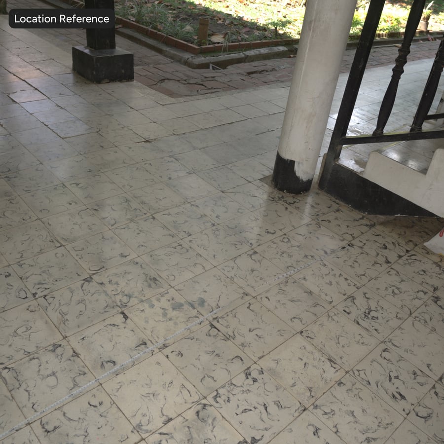 Patterned Square Ceramic Matte Tile Texture, Beige