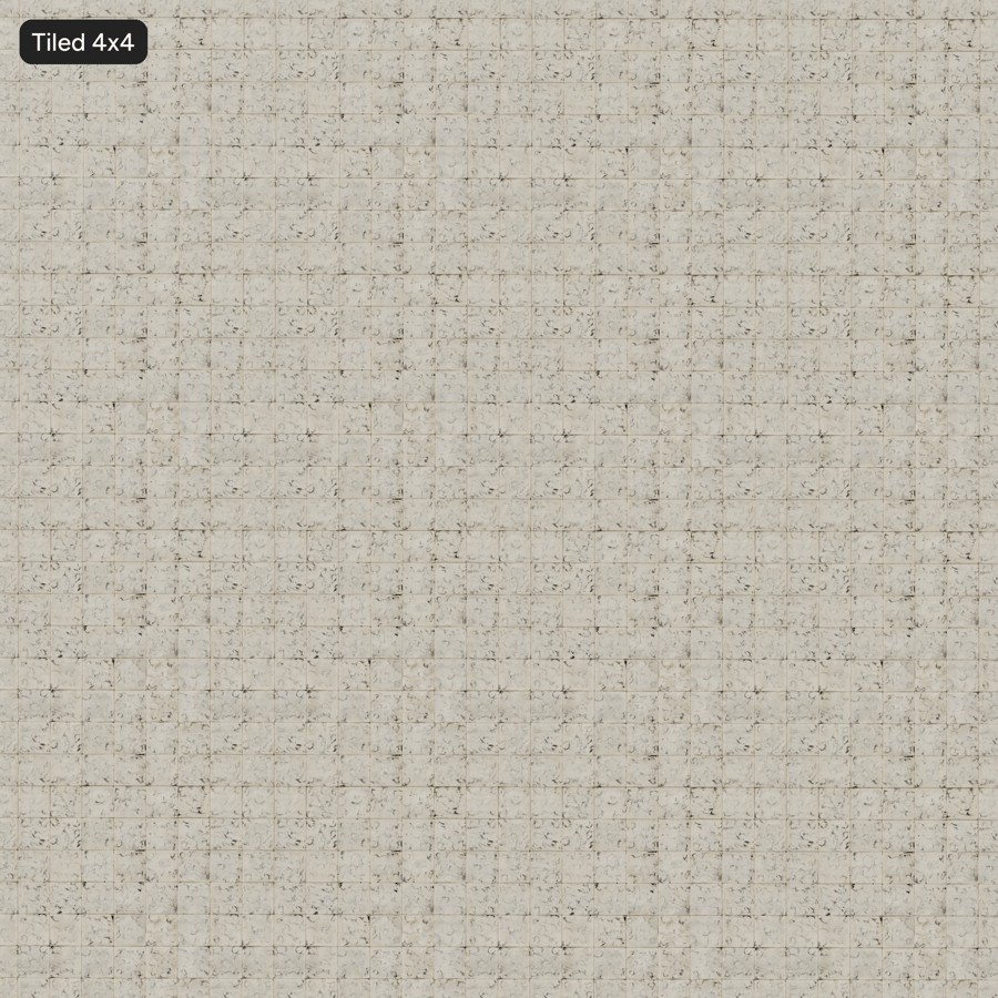Patterned Square Ceramic Matte Tile Texture, Beige