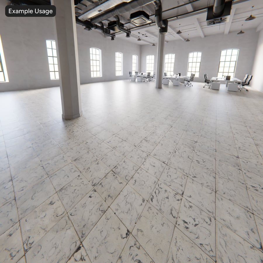 Patterned Square Ceramic Matte Tile Texture, Beige