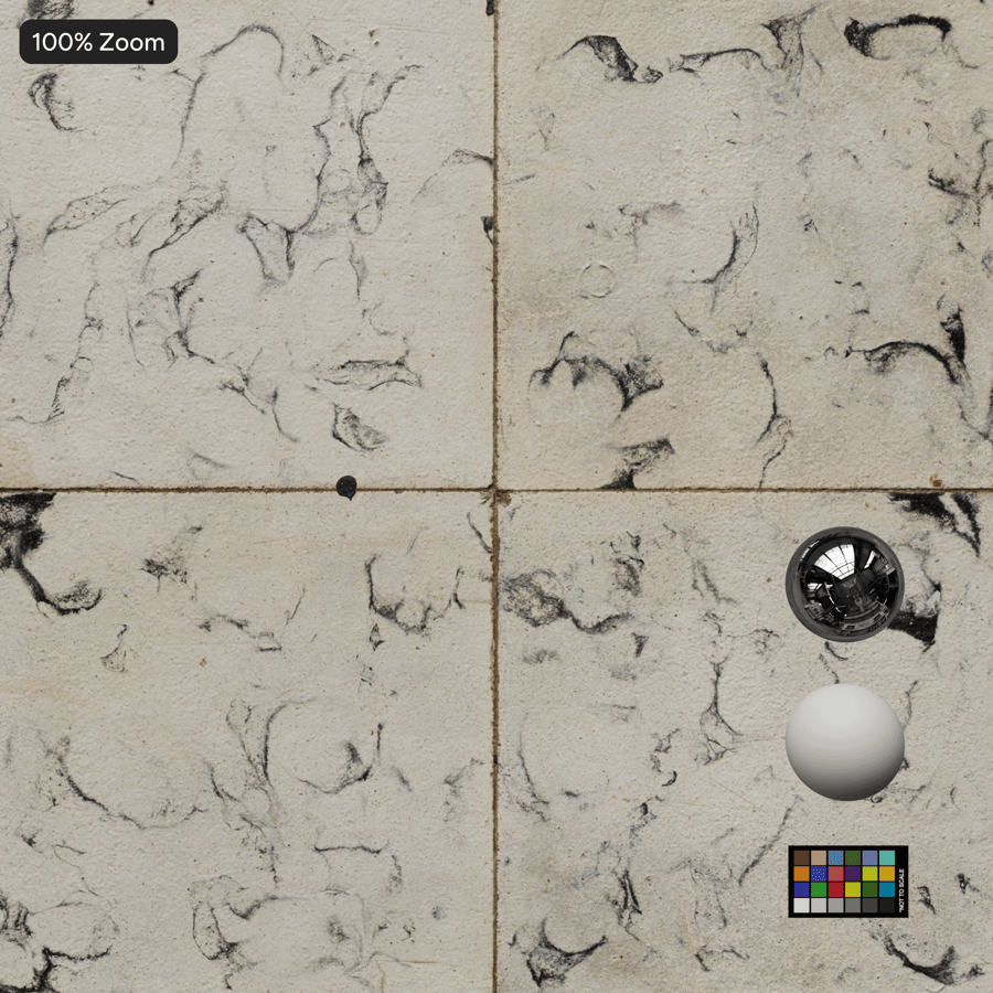 Patterned Square Ceramic Matte Tile Texture, Beige