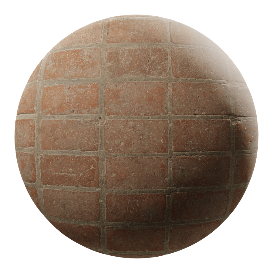 Dusty Worn Brick Floor Texture