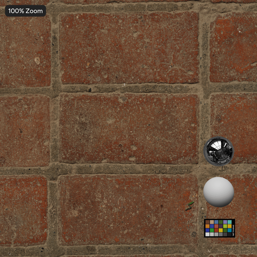 Dusty Worn Brick Floor Texture