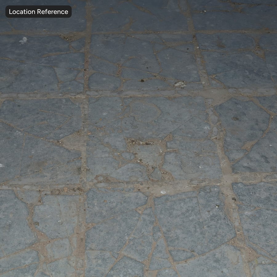 Textura de piso de ladrilho de pedra quebrada