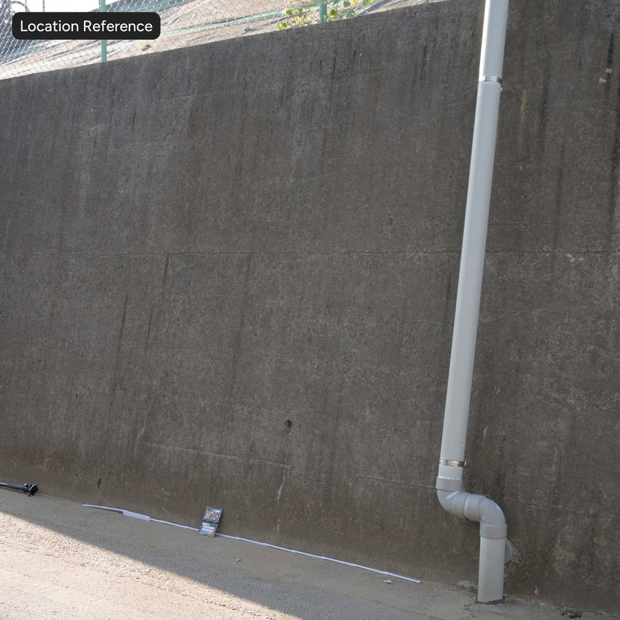 Flechtengefleckte undichte Betonwandtextur