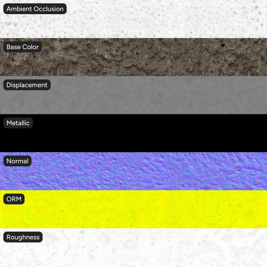 Textura de muro de hormigón con áridos desgastados