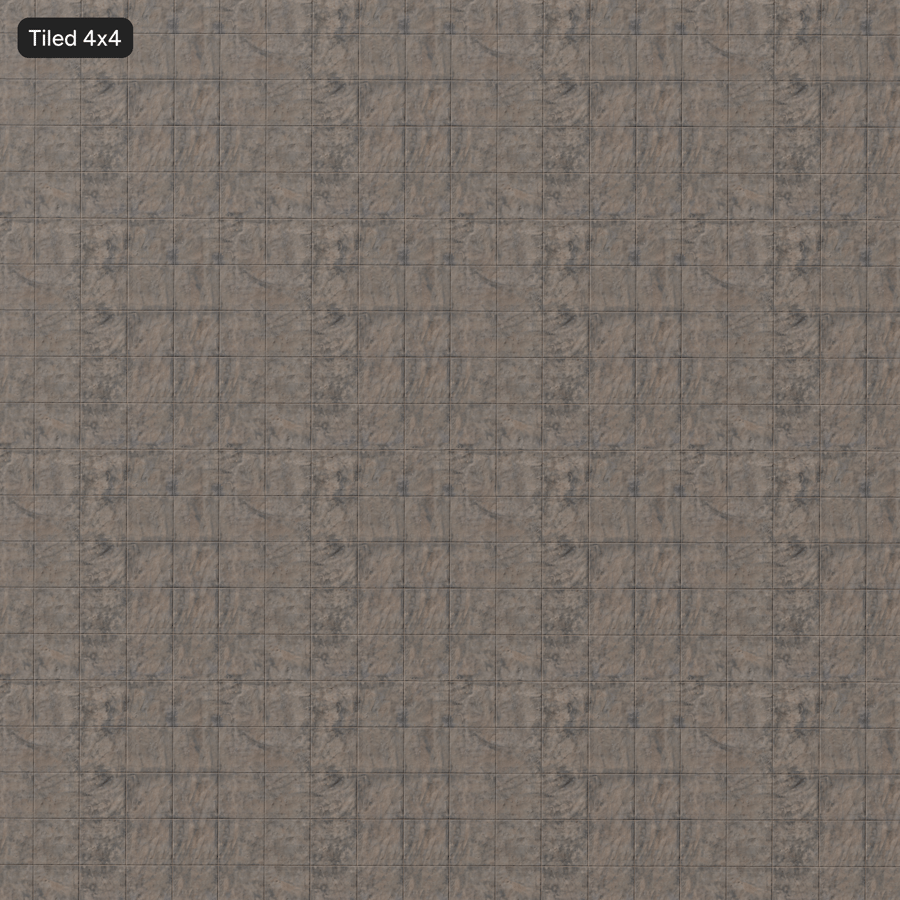 Dusty Square Stack Steinpflaster, Grau