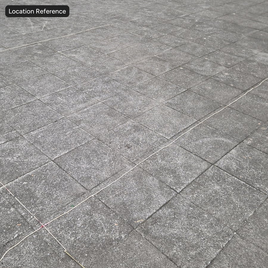Square Stack Rough Stone Sidewalk Texture, Gray