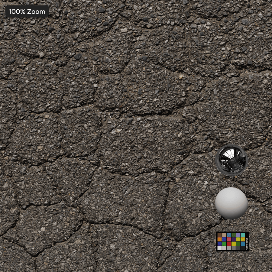 Rissige, raue Asphalt-Textur mit Gesteinskörnung