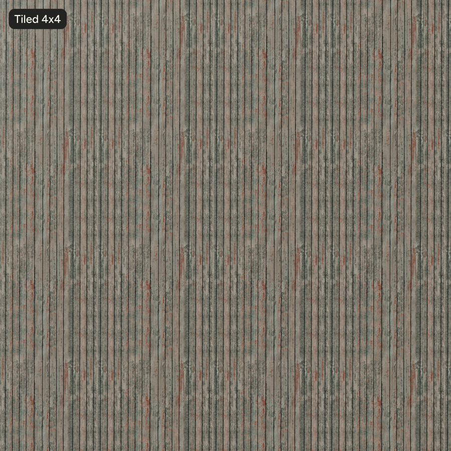 Texture du portail en métal peint et rouillé