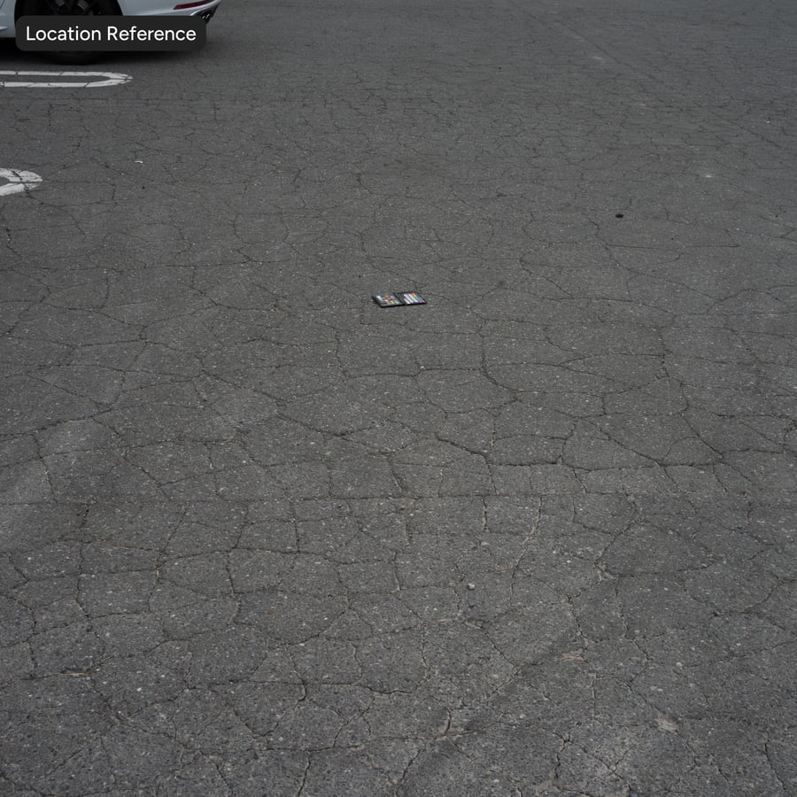 Cracked Coarse Aggregate Asphalt Texture