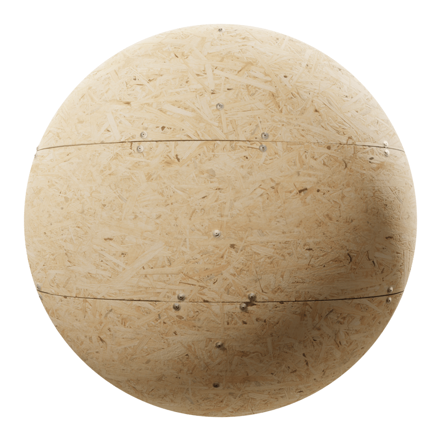 OSB Wood Panel with Bolt Texture