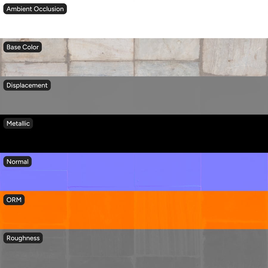 Dirty Marble Stone Tile Texture