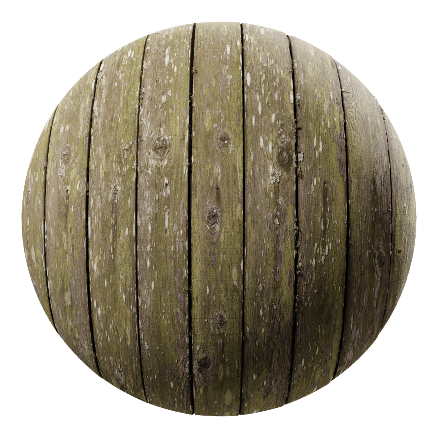 Mossy Wood Board Muurtextuur